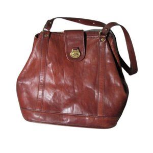 Brahmin Brown Leather Handbag